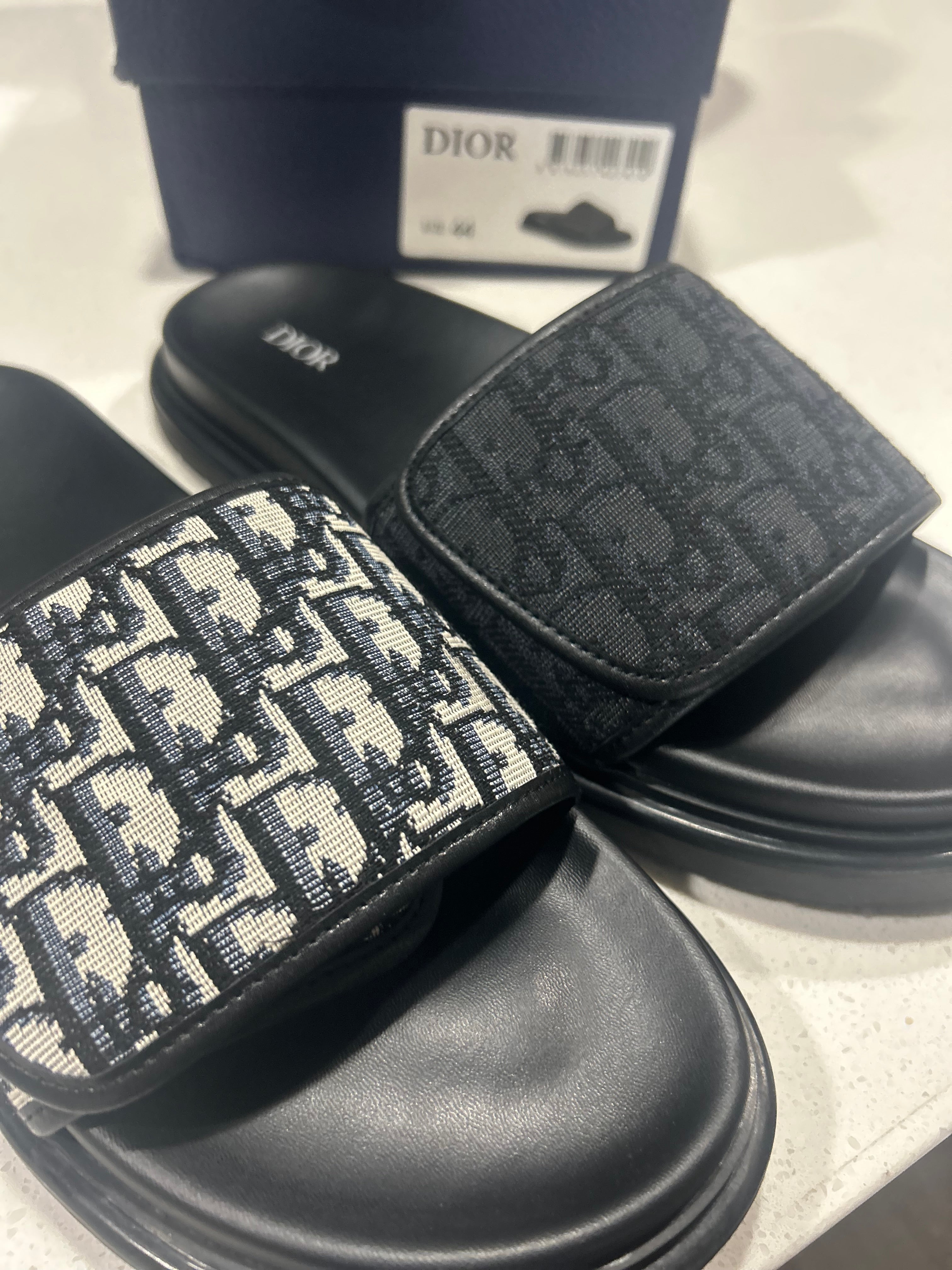 Dior Velcro Slippers