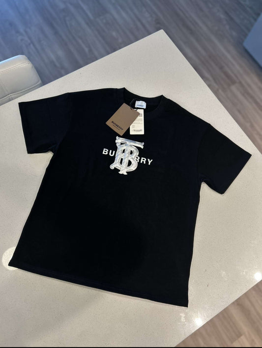 Black Burberry TB Puff Logo