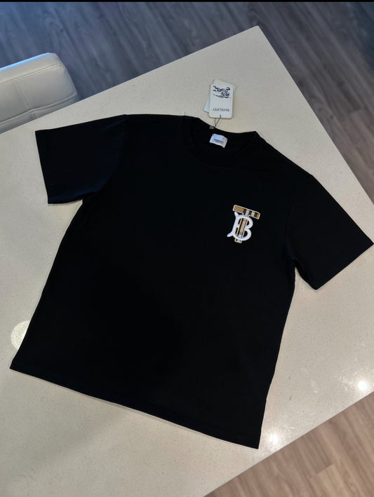 Burberry Black “TB” Embroided T-Shirt