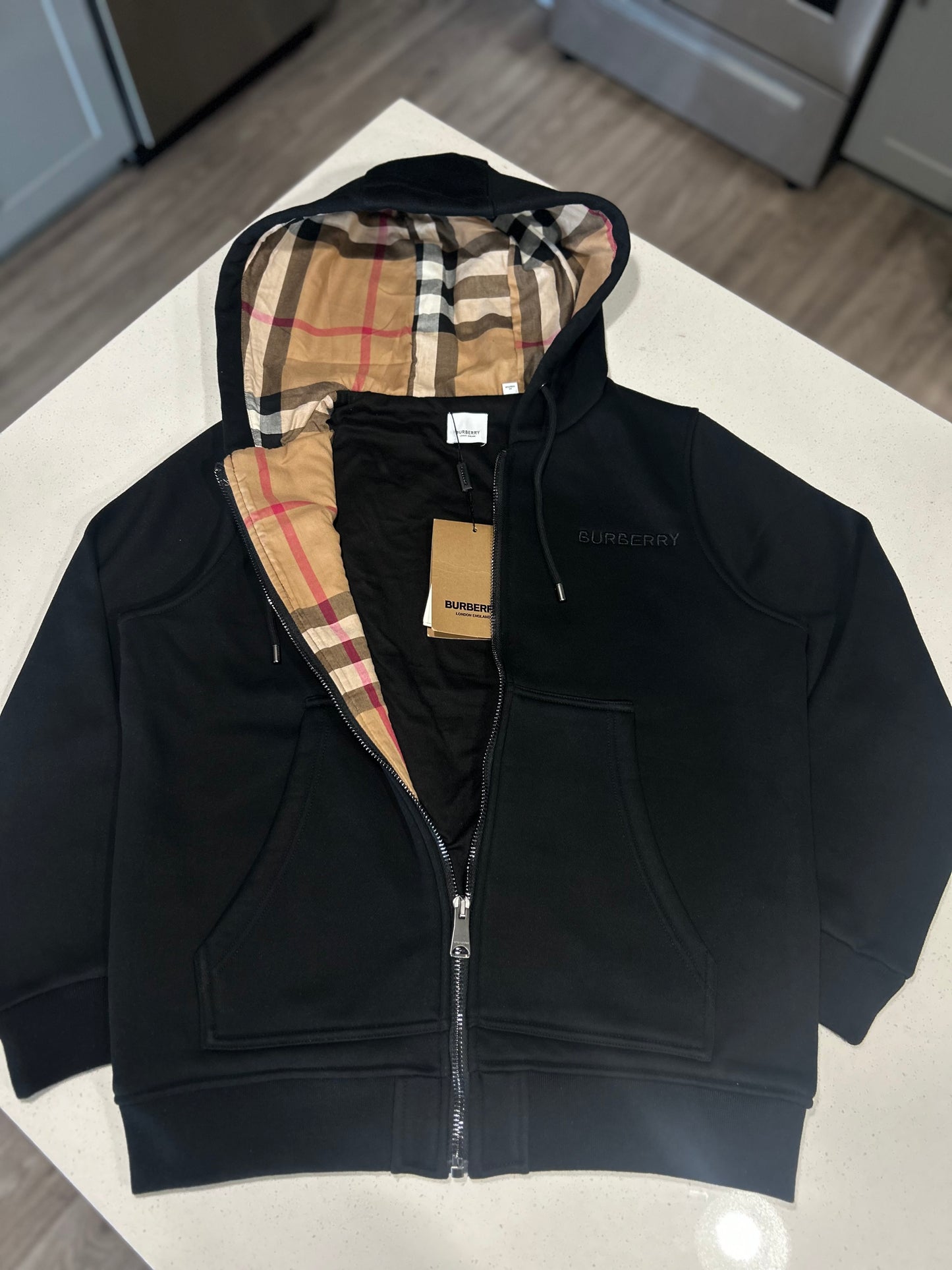 Burberry Vintage Check-Winter Jacket (Black)