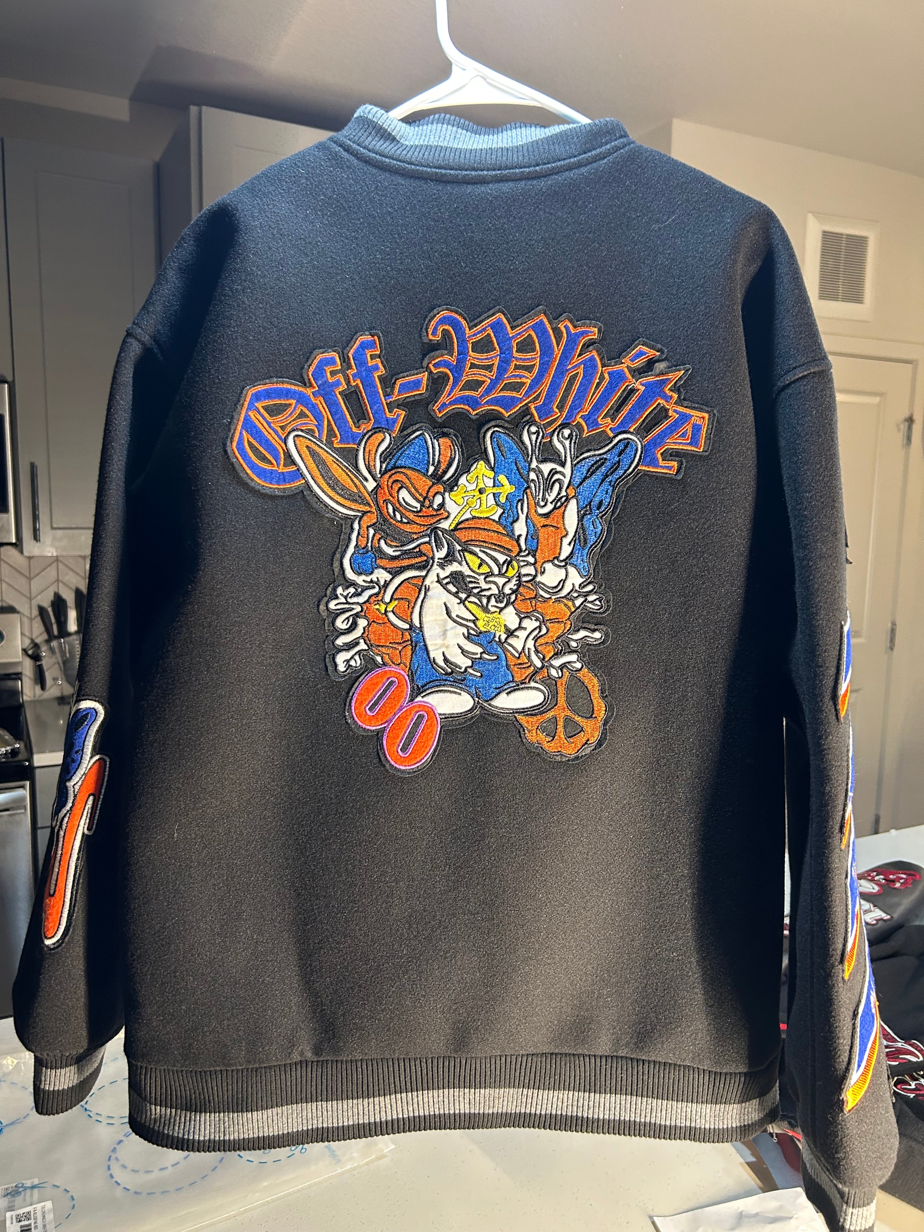 Off-White varsity men’s jacket medium