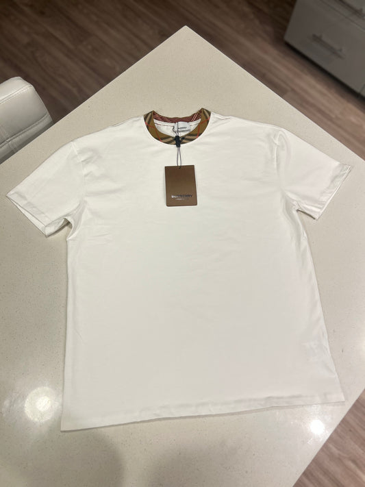 Burberry Textured Collar T-Shirt
